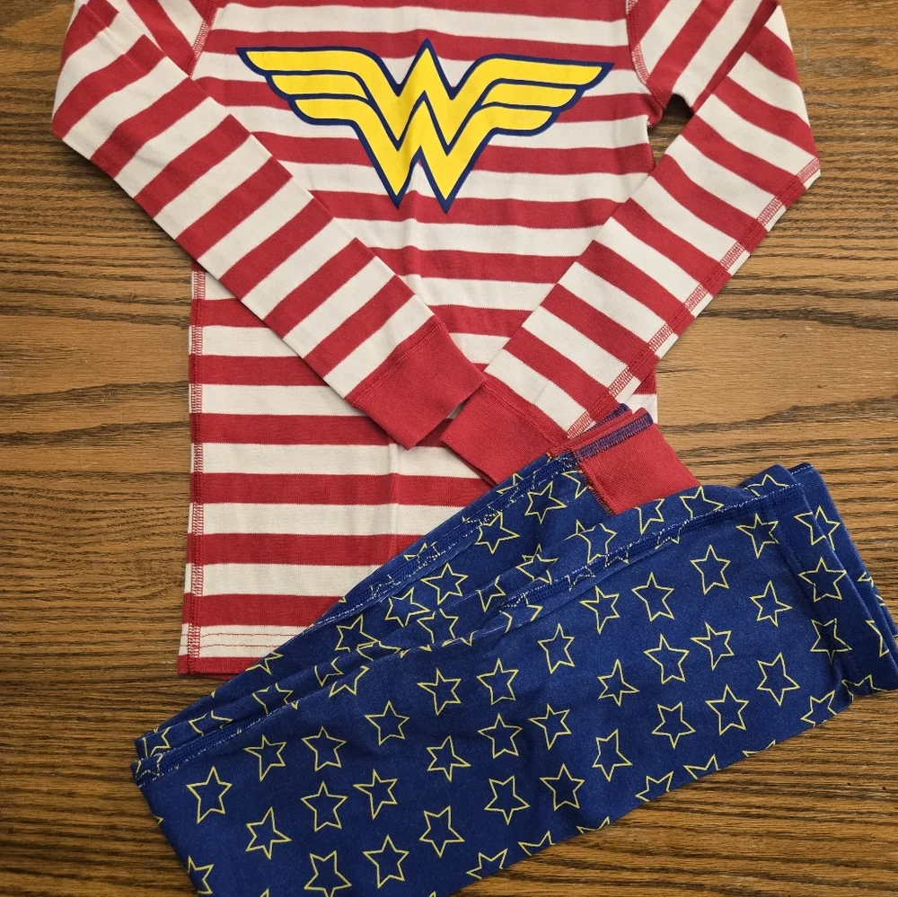 Hanna Andersson Disney Princess Ariel Belle Wonder Women Pajamas Size 120 / 6-7 - Picture 11 of 15